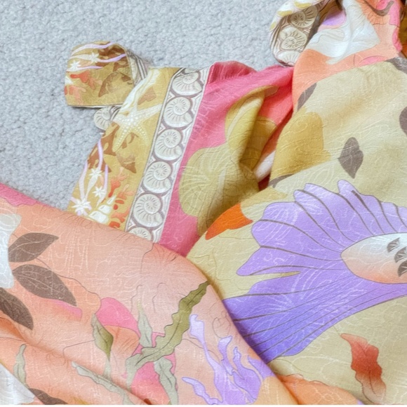 Spell And The Gypsy Madison Mermaid Maxi Robe Kimono Seashell Mermaid Motif S/M - Picture 9 of 15